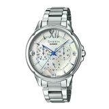 CASIO SHEEN SHE-3056D-7AUDR QUARTZ SILVER STAINLESS STEEL WOMEN'S WATCH - H2 Hub Watches