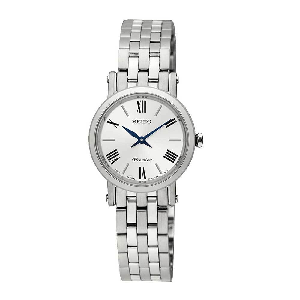 SEIKO PREMIER SWR025P1 QUARTZ STAINLESS STEEL WOMEN'S SILVER WATCH - H2 Hub Watches