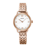 SEIKO GENERAL SUR672P1 QUARTZ STAINLESS STEEL ROSE GOLD WOMEN'S WATCH - H2 Hub Watches