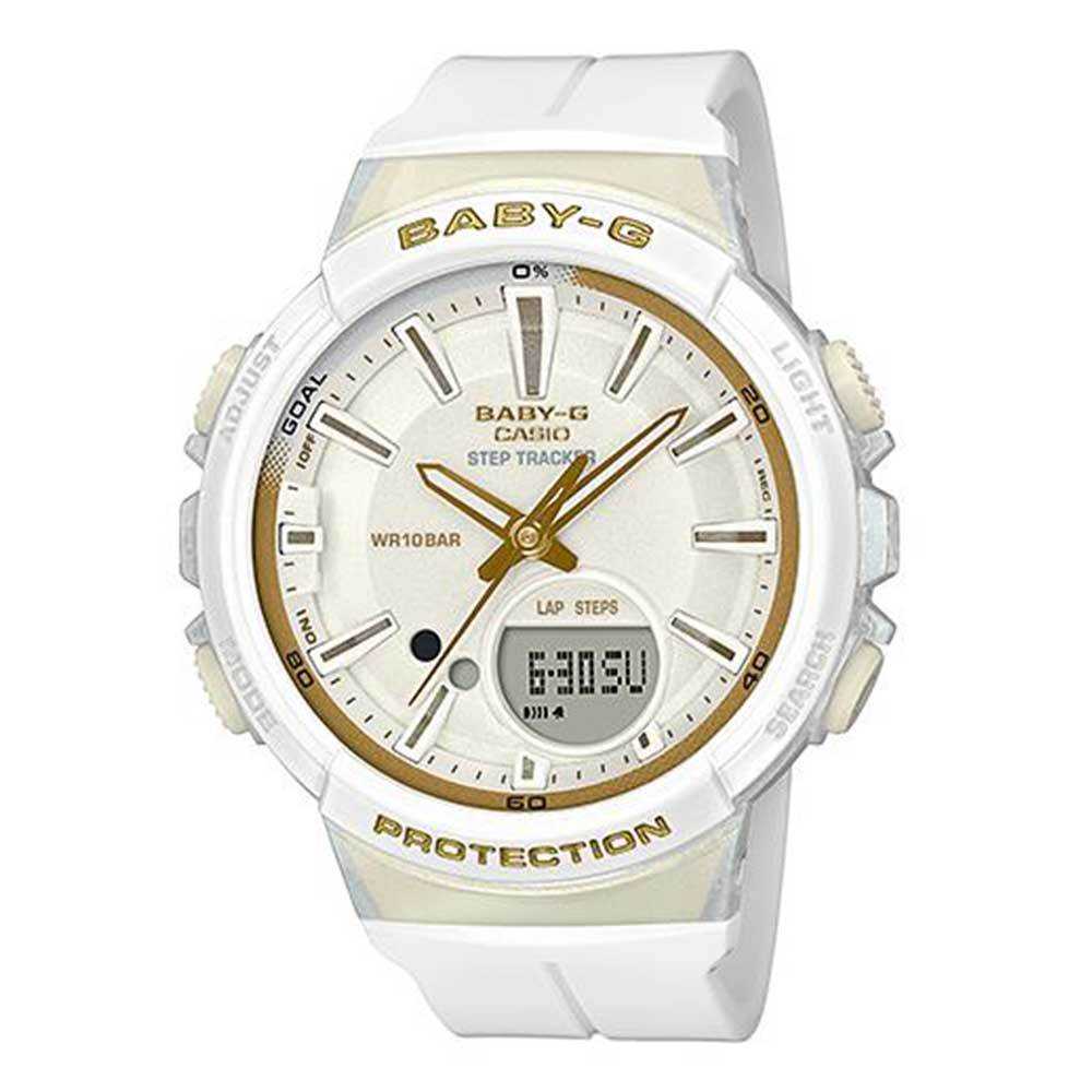CASIO BABY-G BGS-100GS-7ADR DIGITAL QUARTZ WHITE RESIN WOMEN'S WATCH - H2 Hub Watches