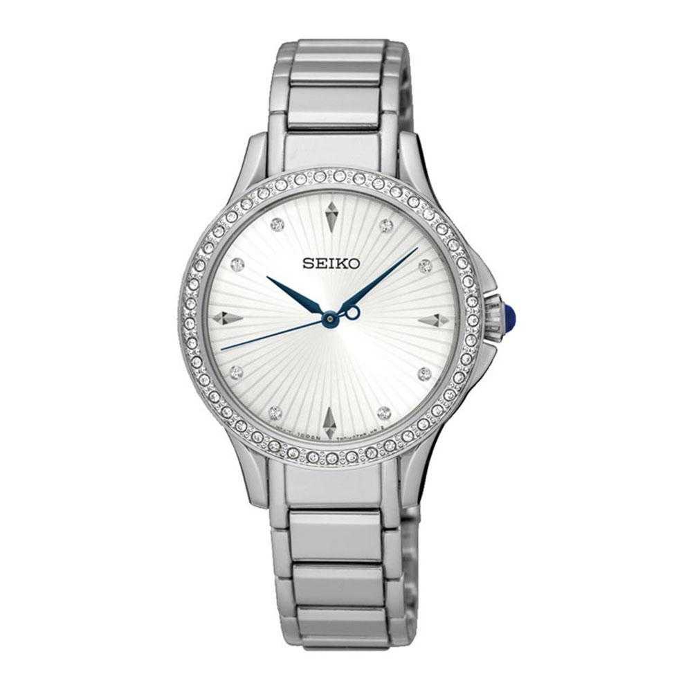 SEIKO GENERAL CLASSIC SRZ485P1 ANALOG STAINLESS STEEL WOMEN'S SILVER WATCH - H2 Hub Watches