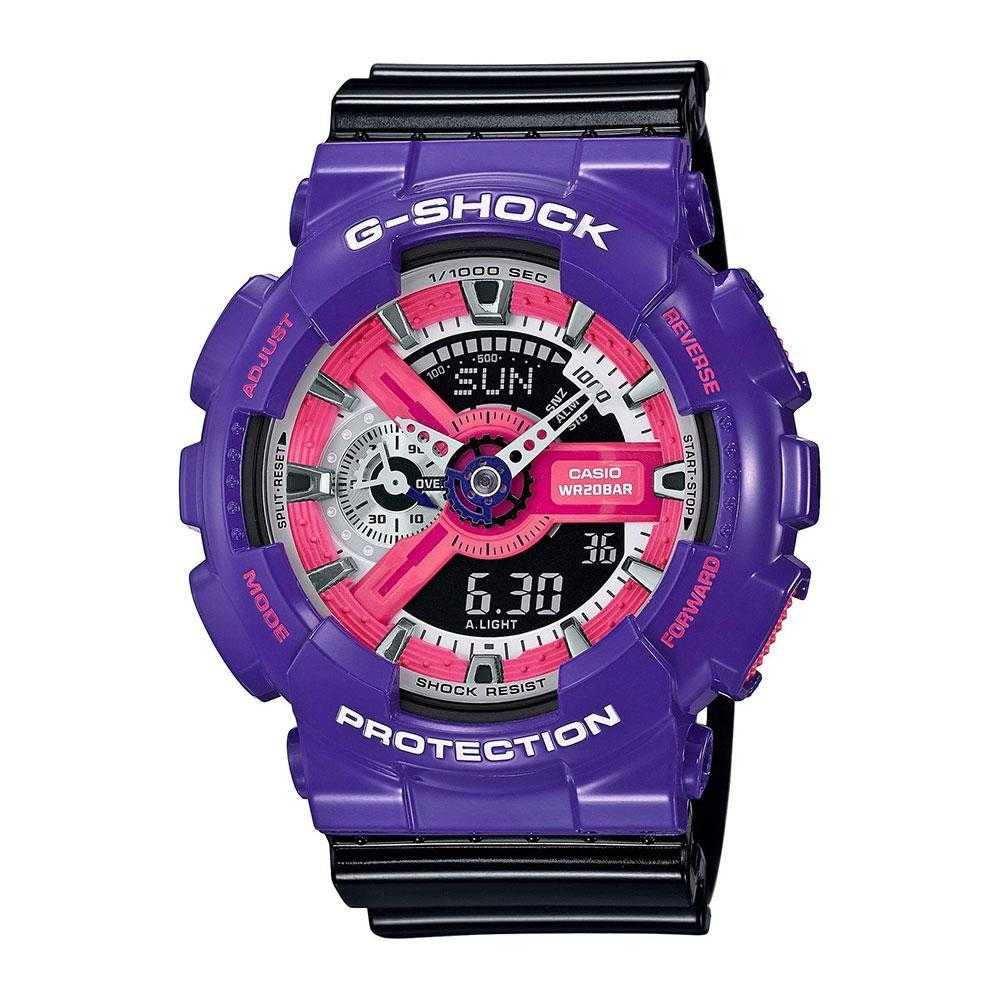 CASIO G-SHOCK GA-110NC-6ADR DIGITAL QUARTZ PURPLE BLACK RESIN MEN'S WATCH - H2 Hub Watches