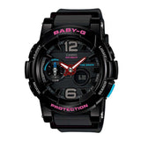 CASIO BABY-G BGA-180-1BDR G-LIDE DIGITAL QUARTZ BLACK RESIN WOMEN'S WATCH - H2 Hub Watches