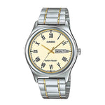 CASIO GENERAL MTP-V006SG-9BUDF TWO TONE STAINLESS STEEL MEN'S WATCH - H2 Hub Watches