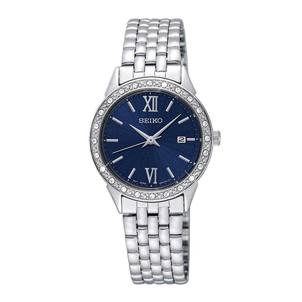 SEIKO GENERAL SUR691P1 ANALOG STAINLESS STEEL WOMEN'S SILVER WATCH - H2 Hub Watches