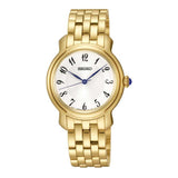 SEIKO GENERAL SRZ392P1 ANALOG STAINLESS STEEL WOMEN'S GOLD WATCH - H2 Hub Watches