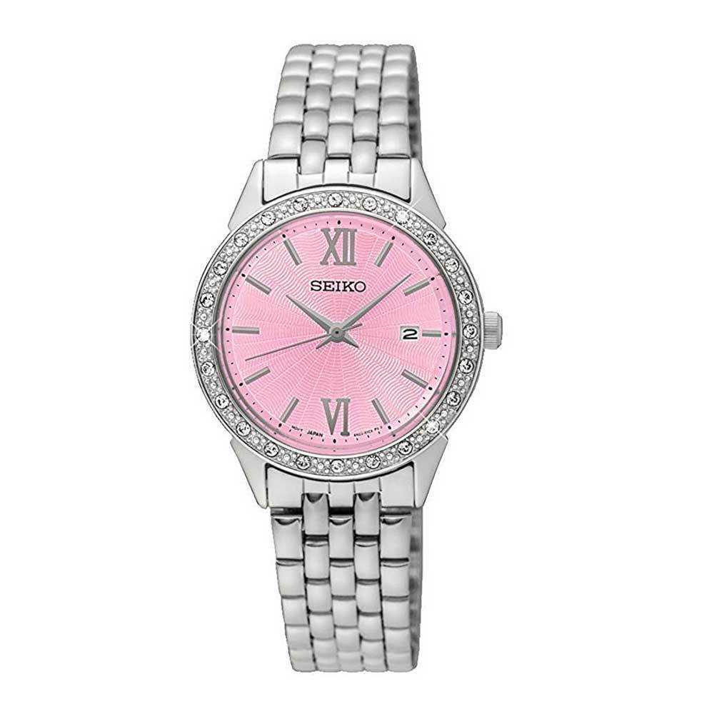 SEIKO GENERAL SUR693P1 QUARTZ STAINLESS STEEL WOMEN'S SILVER WATCH - H2 Hub Watches