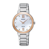 SEIKO GENERAL CLASSIC SUP382P1 SOLAR STAINLESS STEEL WOMEN'S TWO TONE WATCH - H2 Hub Watches