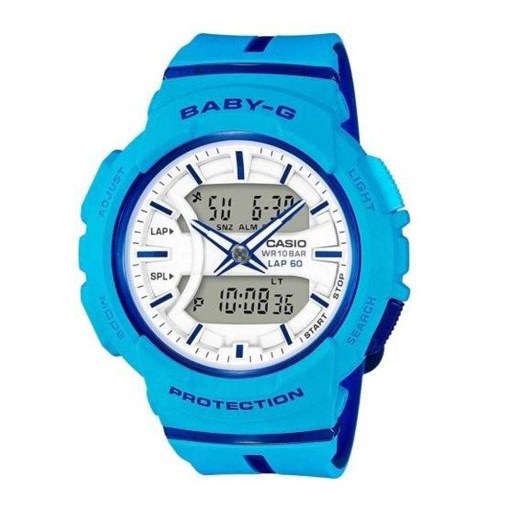 CASIO BABY-G BGA-240L-2A2DR RUNNING DIGITAL QUARTZ BLUE RESIN WOMEN'S WATCH - H2 Hub Watches