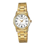 CASIO GENERAL LTP-V002G-7BUDF QUARTZ GOLD STAINLESS STEEL WOMEN'S WATCH - H2 Hub Watches