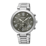 SEIKO LUKIA SRW795P1 CHRONOGRAPH STAINLESS STEEL WOMEN'S SILVER WATCH - H2 Hub Watches