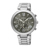 SEIKO LUKIA SRW795P1 CHRONOGRAPH STAINLESS STEEL WOMEN'S SILVER WATCH - H2 Hub Watches