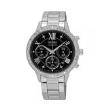 SEIKO GENERAL SRW851P1 CHRONOGRAPH STAINLESS STEEL WOMEN'S SILVER WATCH - H2 Hub Watches