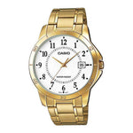 CASIO GENERAL MTP-V004G-7BUDF QUARTZ GOLD STAINLESS STEEL MEN'S WATCH - H2 Hub Watches