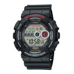 CASIO G-SHOCK GD-100-1ADR DIGITAL QUARTZ BLACK RESIN MEN'S WATCH - H2 Hub Watches
