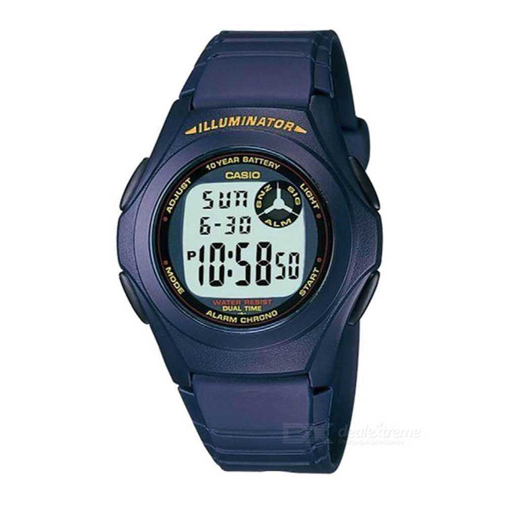 CASIO GENERAL F-200W-2ADF DIGITAL QUARTZ BLUE RESIN MEN'S WATCH - H2 Hub Watches