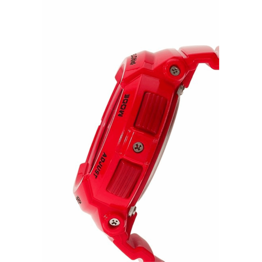 CASIO BABY-G BGA-195M-4ADR DIGITAL QUARTZ RED RESIN WOMEN'S WATCH - H2 Hub Watches