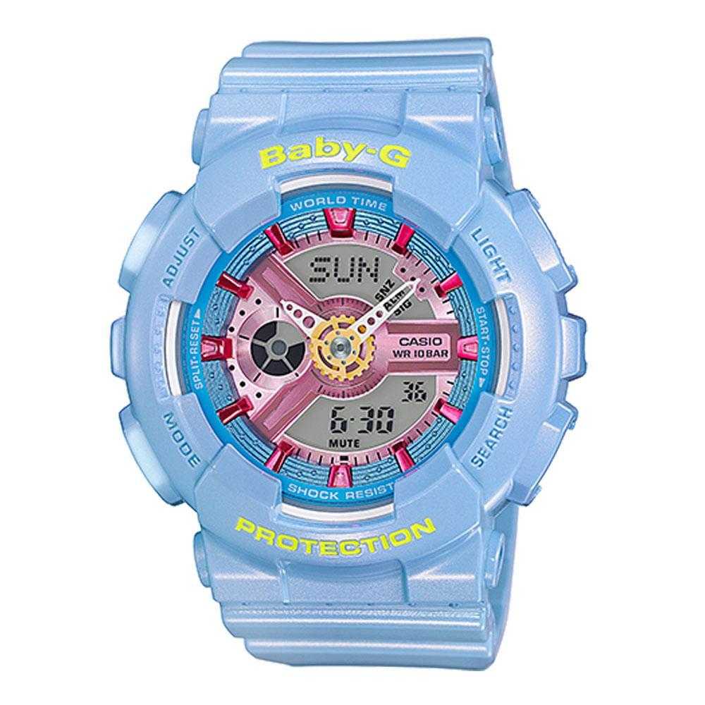 CASIO BABY-G BA-110CA-2ADR DIGITAL QUARTZ BLUE RESIN WOMEN'S WATCH - H2 Hub Watches