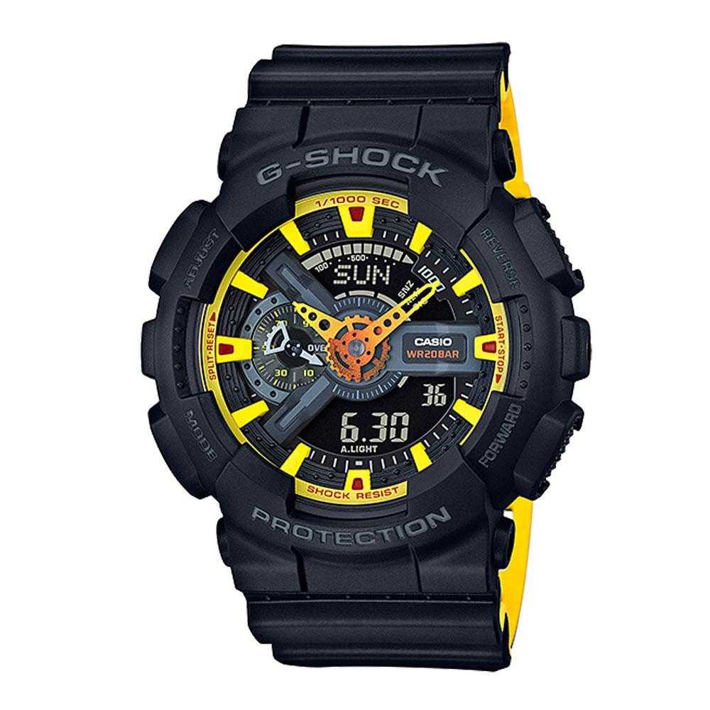 CASIO G-SHOCK GA-110BY-1ADR DIGITAL QUARTZ BLACK RESIN MEN'S WATCH - H2 Hub Watches