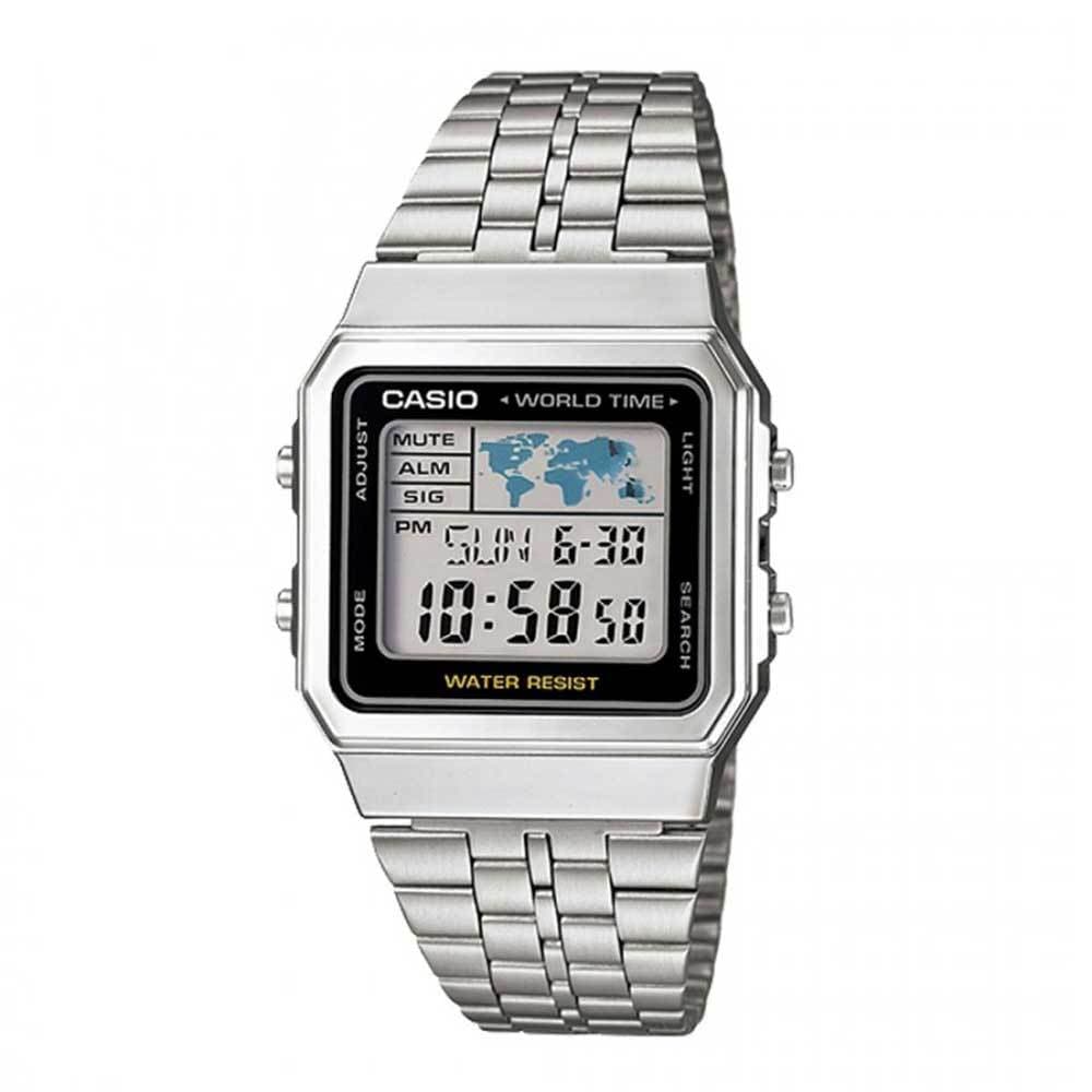 CASIO GENERAL A500WA-1DF DIGITAL QUARTZ SILVER STAINLESS STEEL UNISEX'S WATCH - H2 Hub Watches