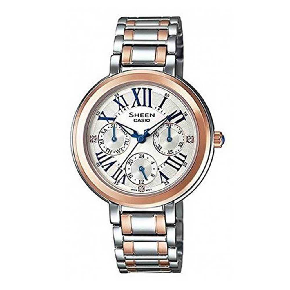 CASIO SHEEN SHE-3034SG-7AUDR QUARTZ TWO TONE STAINLESS STEEL WOMEN'S WATCH - H2 Hub Watches