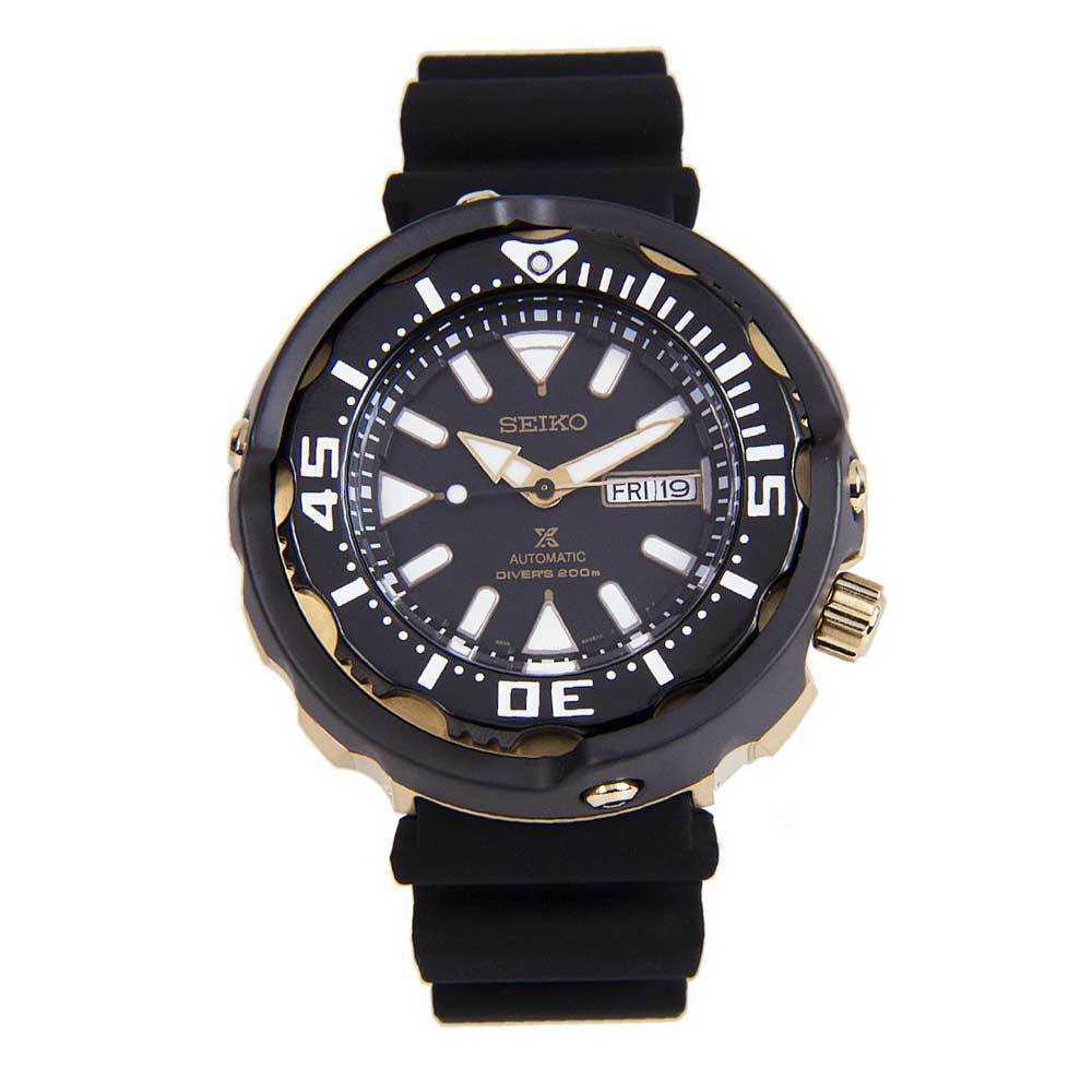 SEIKO PROSPEX SRPA82K1 AUTOMATIC MEN'S BLACK RUBBER STRAP WATCH - H2 Hub Watches