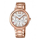CASIO SHEEN SHE-3048PG-7AUDR MULTI- HAND WOMEN'S WATCH - H2 Hub Watches