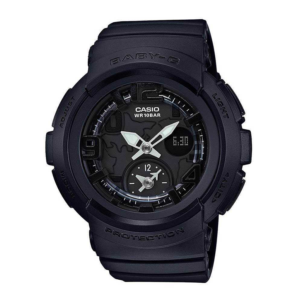 CASIO BABY-G BGA-190BC-1BDR DIGITAL QUARTZ BLACK RESIN WOMEN'S WATCH - H2 Hub Watches