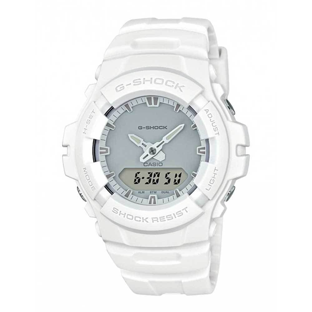CASIO G-SHOCK G-100CU-7ADR DIGITAL QUARTZ WHITE RESIN MEN'S WATCH - H2 Hub Watches