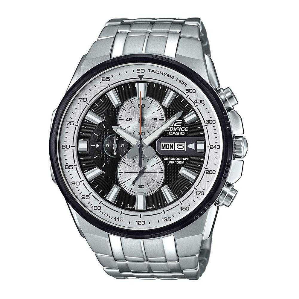 CASIO EDIFICE EFR-549D-1BVUDF CHRONOGRAPH SILVER STAINLESS STEEL MEN'S WATCH - H2 Hub Watches