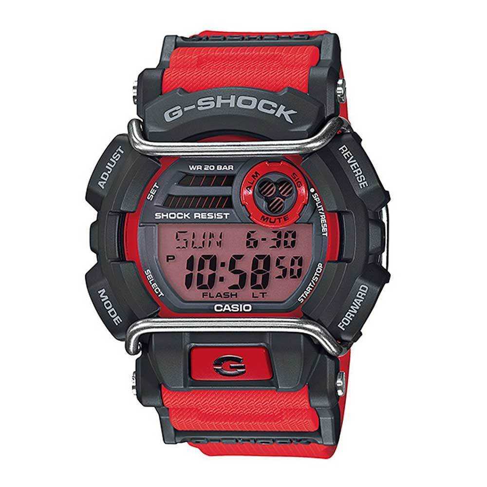 CASIO G-SHOCK GD-400-4DR DIGITAL QUARTZ GREY RED RESIN MEN'S WATCH - H2 Hub Watches