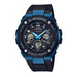 CASIO G-SHOCK GST-S300G-1A2DR DIGITAL QUARTZ BLUE STAINLESS STEEL BLACK RESIN MEN'S WATCH - H2 Hub Watches