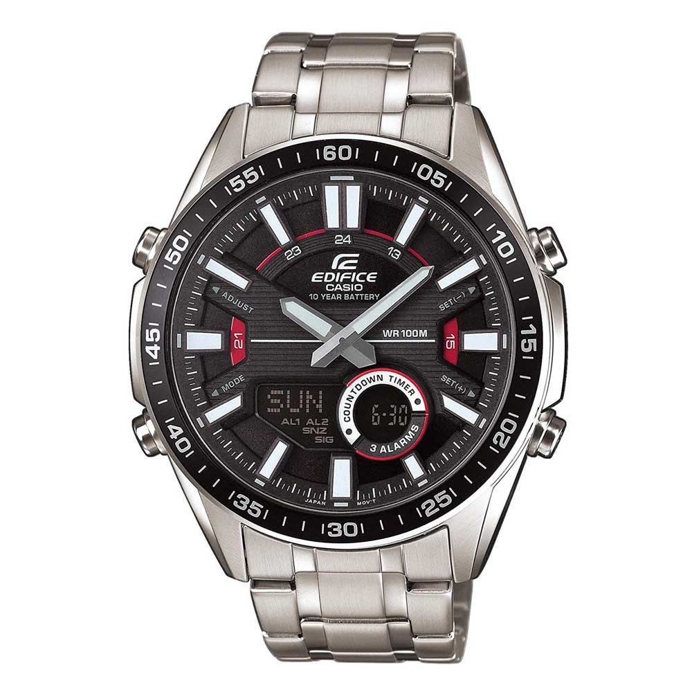 CASIO EDIFICE EFV-C100D-1AVDF CHRONOGRAPH SILVER STAINLESS STEEL MEN'S WATCH - H2 Hub Watches