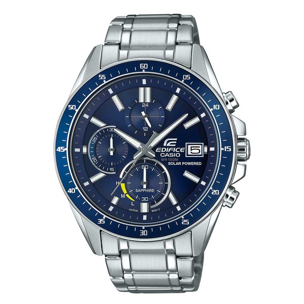 CASIO EDIFICE EFS-S510D-2AVUPR SOLAR SILVER STAINLESS STEEL MEN'S WATCH - H2 Hub Watches