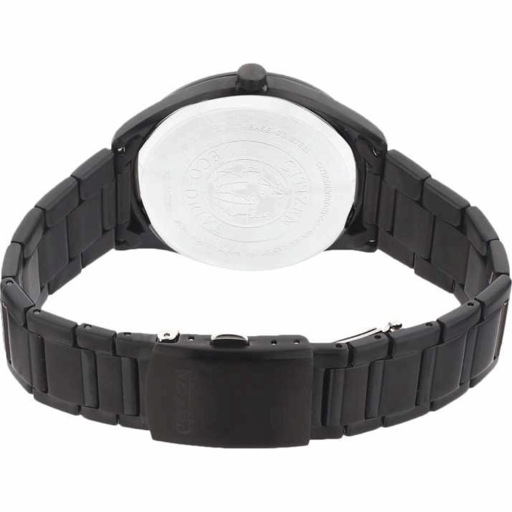 CITIZEN BM7355-82E ECO-DRIVE BLACK STAINLESS STEEL MEN'S WATCH - H2 Hub Watches