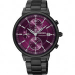 SEIKO GENERAL SNDV25P1 CHRONOGRAPH STAINLESS STEEL WOMEN'S BLACK WATCH - H2 Hub Watches