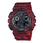 CASIO G-SHOCK GA-100CM-4ADR DIGITAL QUARTZ RED CAMO RESIN UNISEX'S WATCH - H2 Hub Watches