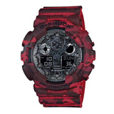 CASIO G-SHOCK GA-100CM-4ADR DIGITAL QUARTZ RED CAMO RESIN UNISEX'S WATCH - H2 Hub Watches