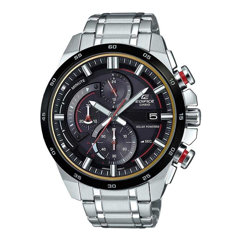 CASIO EDIFICE EQS-600DB-1A4UDF 3-HAND ANALOG SILVER STAINLESS STEEL MEN'S WATCH - H2 Hub Watches