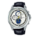 CASIO EDIFICE EFV-520L-7AVUDF CHRONOGRAPH BLACK LEATHER STRAP MEN'S WATCH - H2 Hub Watches