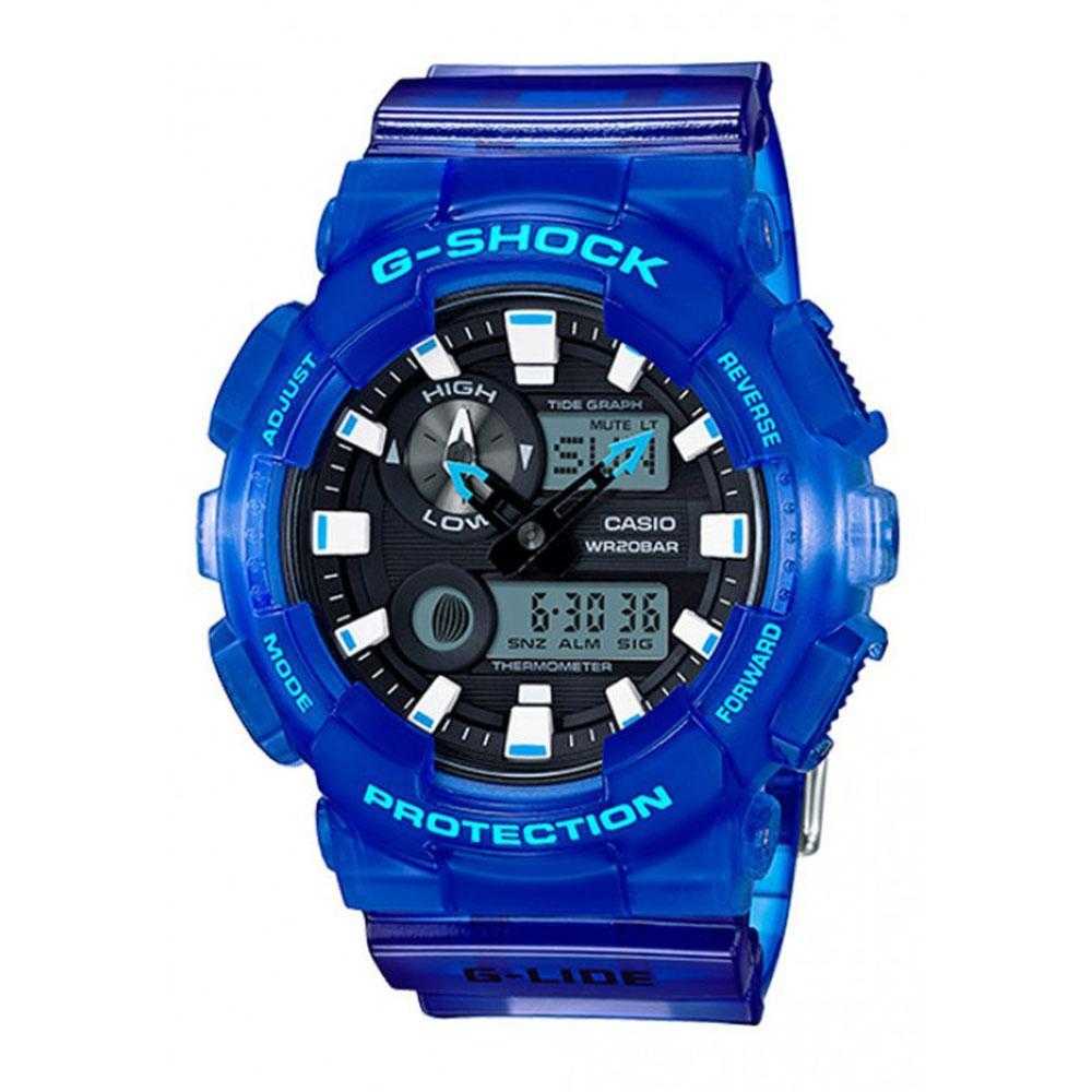 CASIO G-SHOCK GAX-100MSA-2ADR DIGITAL QUARTZ BLUE RESIN UNISEX'S WATCH - H2 Hub Watches