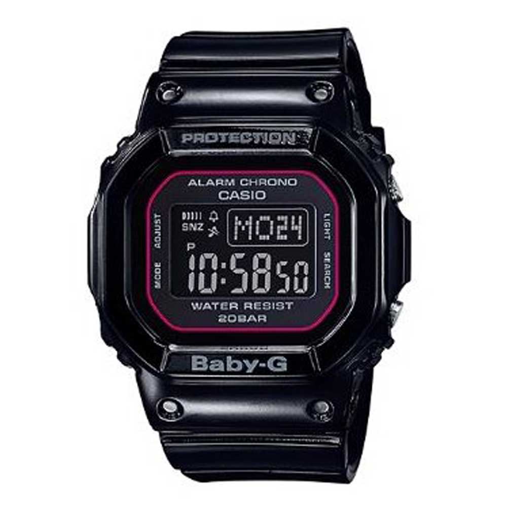 CASIO G-SHOCK BABY-G DIGITAL QUARTZ BLACK RESIN SLV-18B-1DR COUPLE'S WATCH - H2 Hub Watches