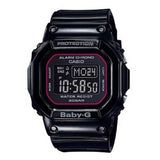 CASIO G-SHOCK BABY-G DIGITAL QUARTZ BLACK RESIN SLV-18B-1DR COUPLE'S WATCH - H2 Hub Watches