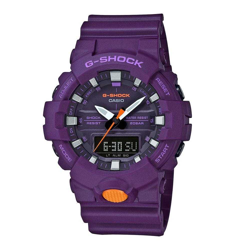 CASIO G-SHOCK GA-800SC-6ADR DIGITAL QUARTZ PURPLE RESIN MEN'S WATCH - H2 Hub Watches
