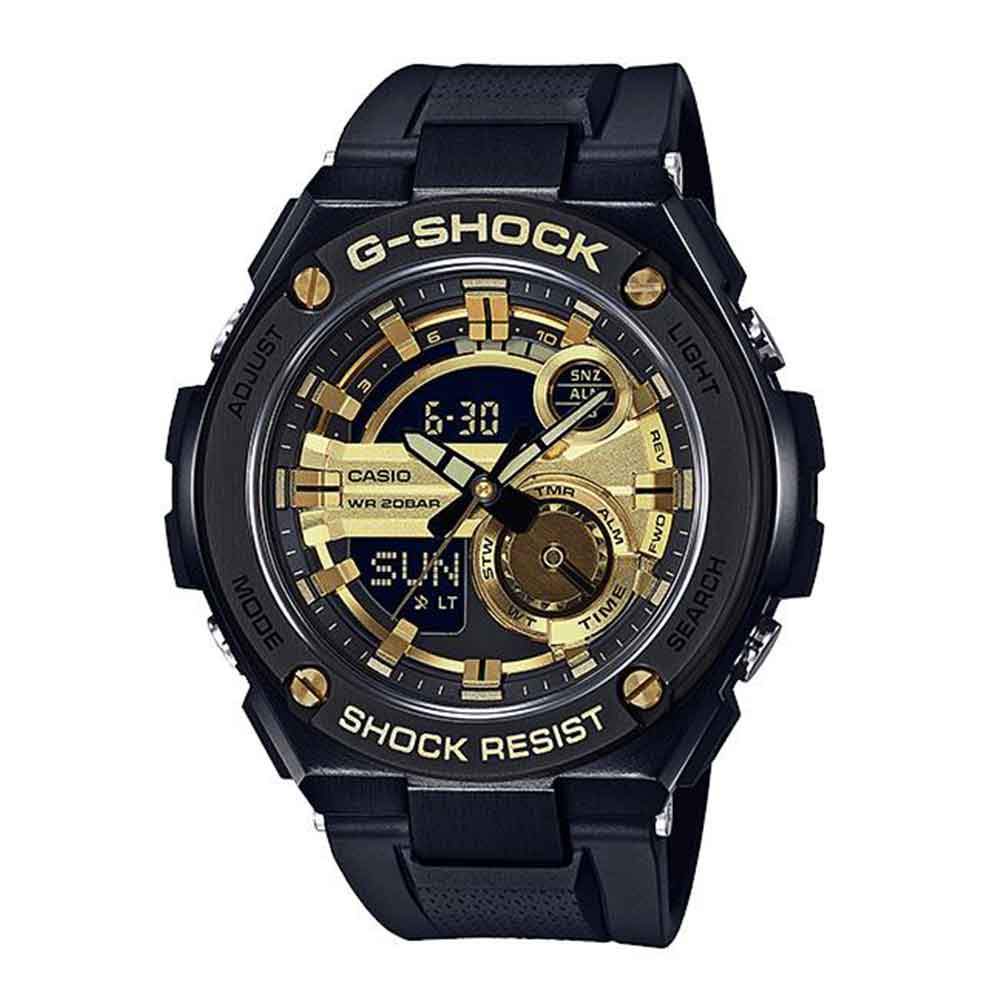 CASIO G-SHOCK GST-210B-1A9DR G-STEEL DIGITAL QUARTZ BLACK STAINLESS STEEL RESIN STRAP MEN'S WATCH - H2 Hub Watches