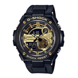 CASIO G-SHOCK GST-210B-1A9DR G-STEEL DIGITAL QUARTZ BLACK STAINLESS STEEL RESIN STRAP MEN'S WATCH - H2 Hub Watches
