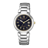 CITIZEN EW2509-83L TITANIUM ECO-DRIVE SILVER STAINLESS STEEL WOMEN'S WATCH - H2 Hub Watches
