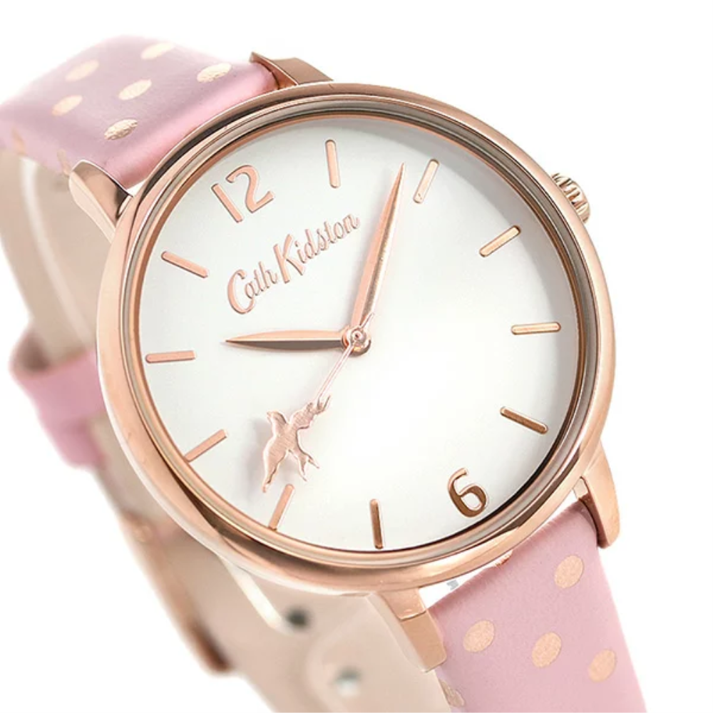 CATH KIDSTON BUTTON SPOT PINK STRAP ALLOY CKL088P WOMEN'S WATCH - H2 Hub Watches