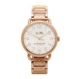 COACH DELANCEY ANALOG QUARTZ ROSE GOLD STAINLESS STEEL 14502497 WOMEN'S WATCH - H2 Hub Watches
