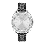 COACH TATUM ANALOG QUARTZ SILVER STAINLESS STEEL 14502769 LEATHER STRAP WOMEN'S WATCH - H2 Hub Watches